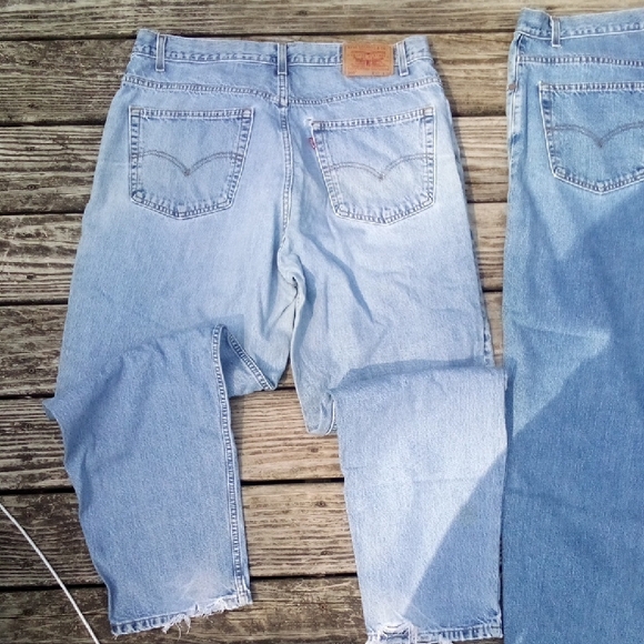 Classic Men's Levi 560 Blue Jeans Loose Fit Tapered Leg Yes All 3 Save - Picture 7 of 10